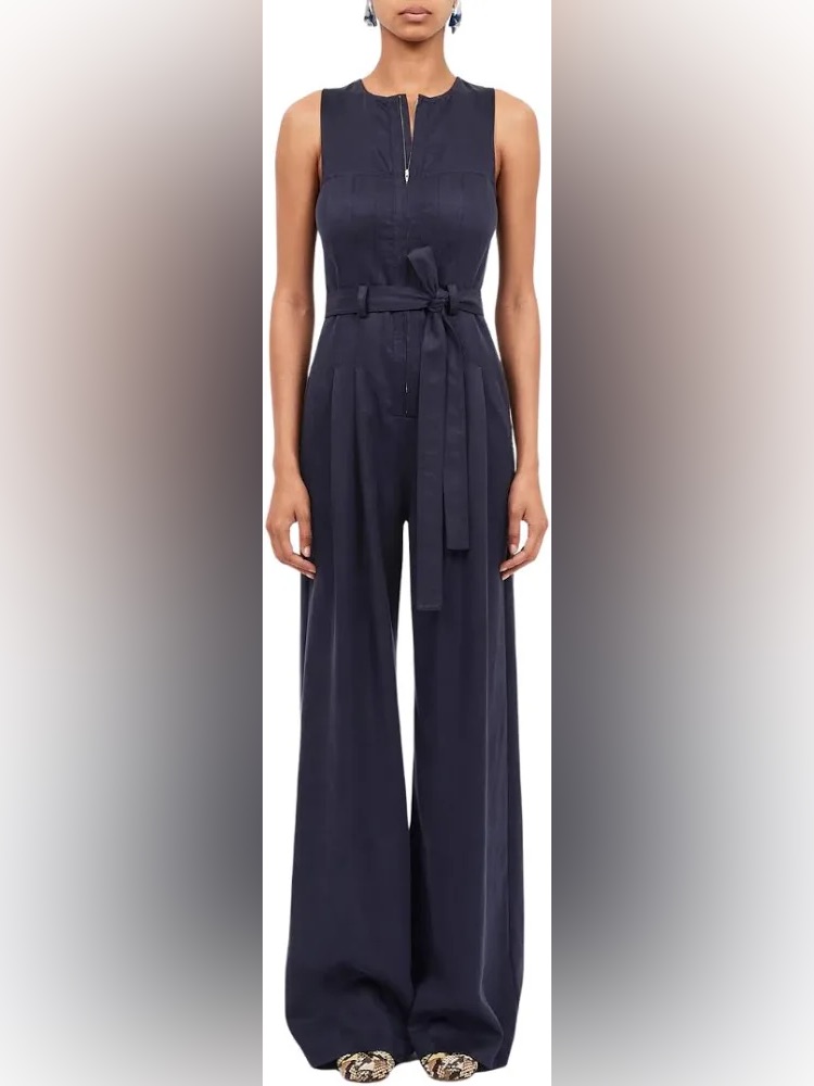 Ulla Johnson Marin Jumpsuit In Sapphire.